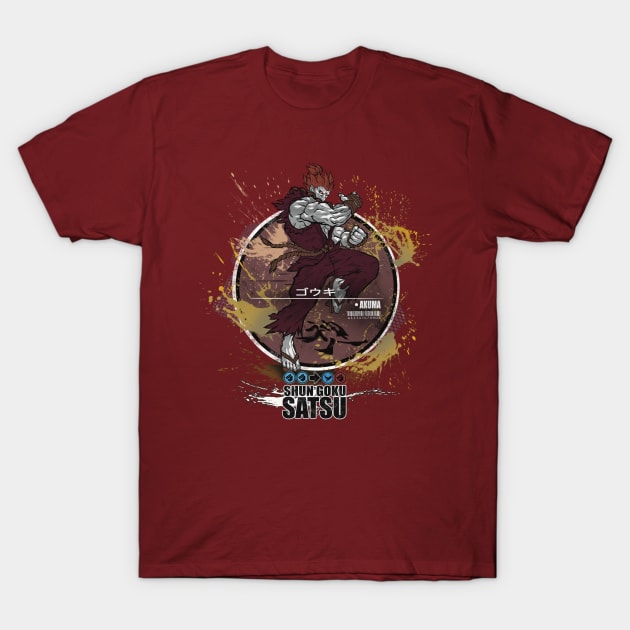 AKUMA: SHUN GOKU SATSU - RED T-Shirt by JF Penworks